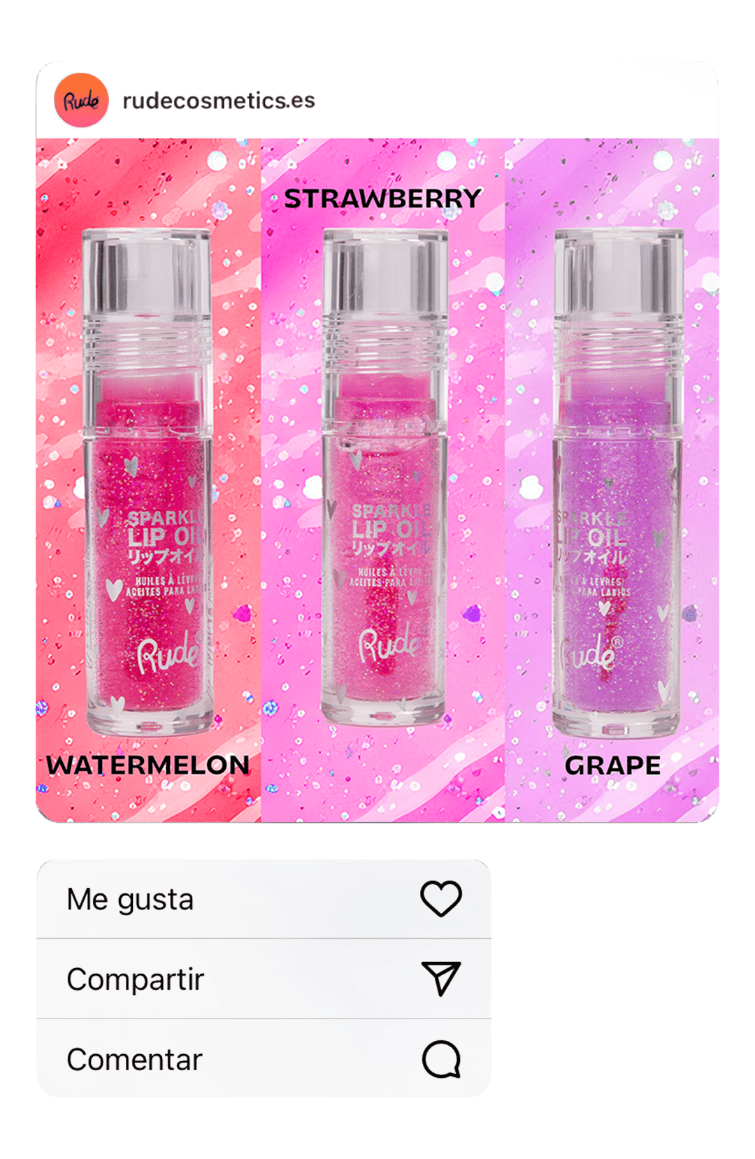 Coleção Manga Manga Sparkle Lip Oil Melancia
