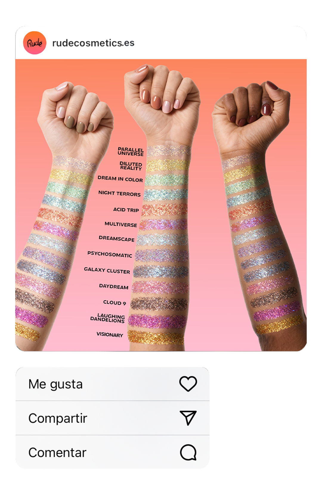 Vivid Dreams Face & Body Glitter Laughing Dandelions