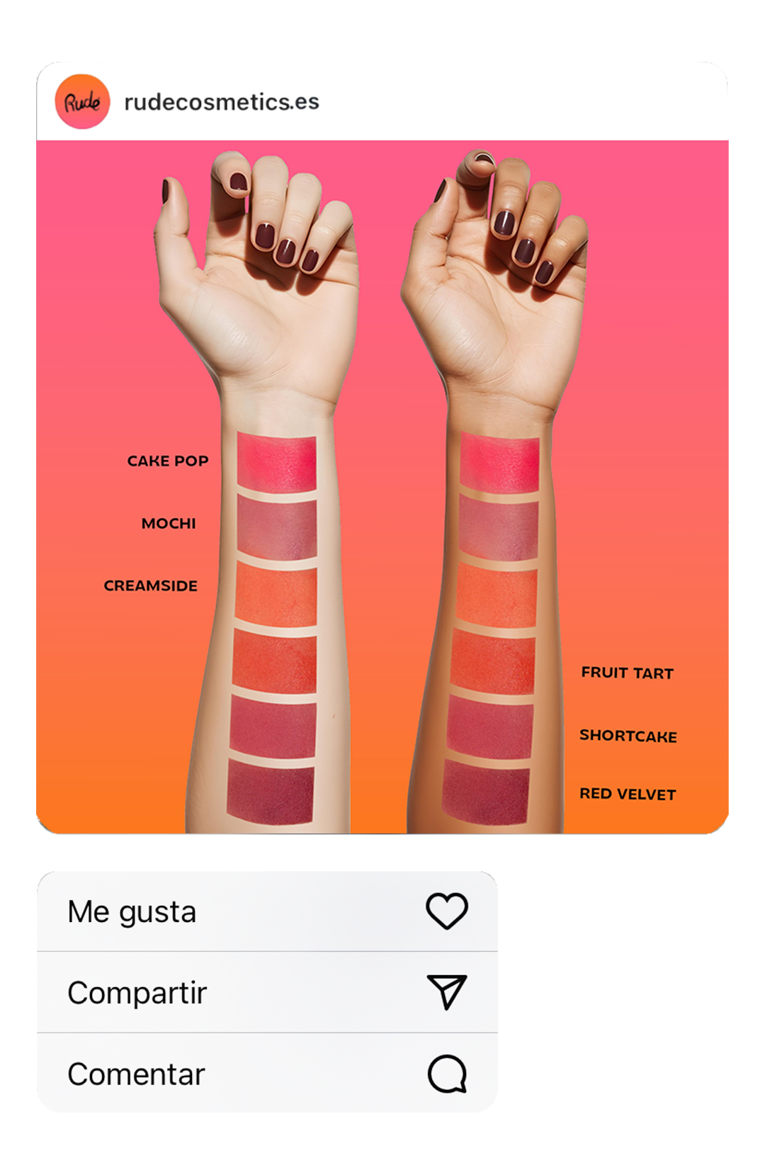 Cream Puff Natural Blush Red Velvet