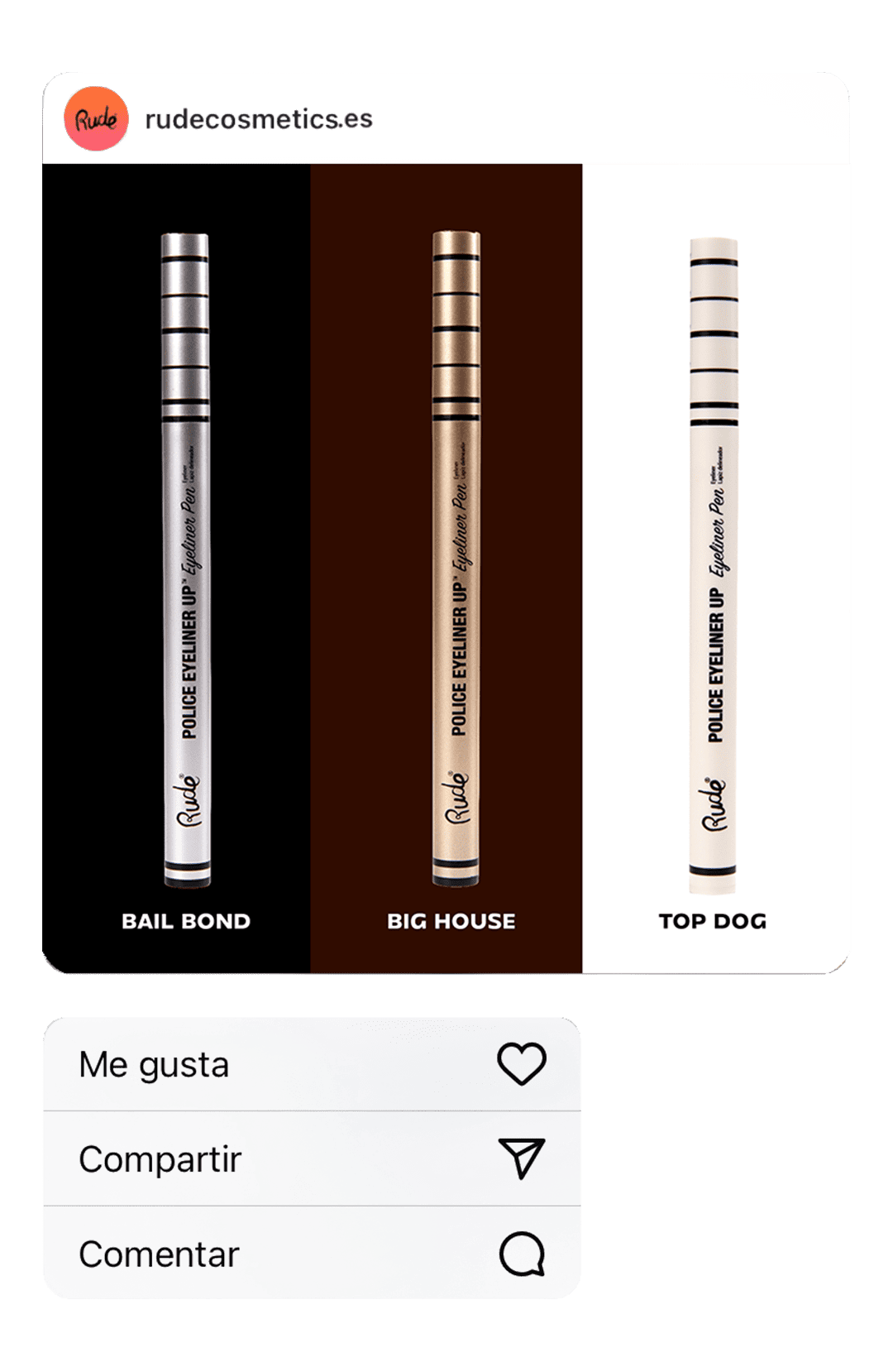 Police Eyeliner Up Eyeliner Pen Top Dog (White)