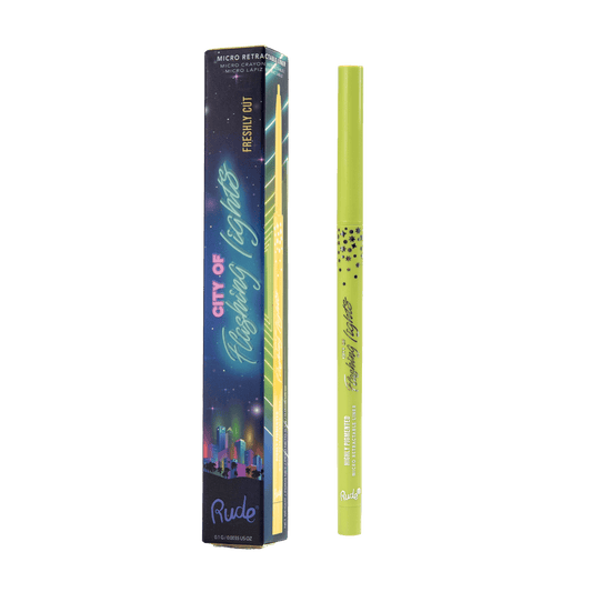 Cidade das Luzes Piscantes Micro Forro Retrátil Recém-Cortado