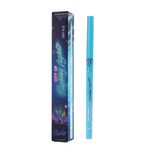 Cidade das Luzes Piscantes Micro Forro Retrátil Azul Bebé