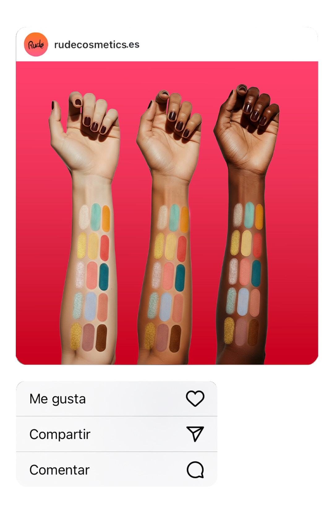 Paleta de coleção de manga Adventures of Rudeko