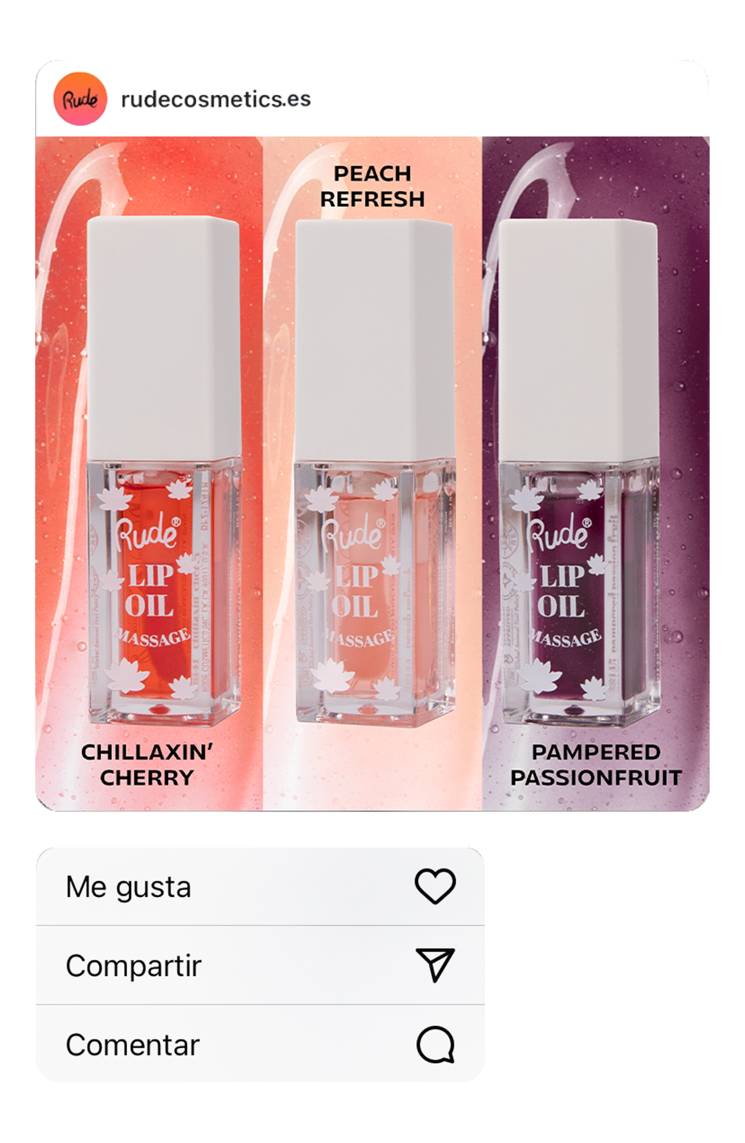 Lip Oil Massage Pampered Passionfruit