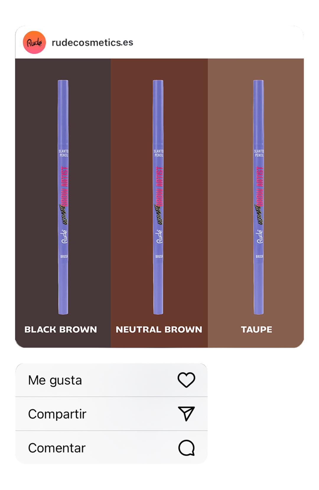 Lápis Ultra Fino Slanted Ultimate Brow Artist + Pincel Preto Castanho
