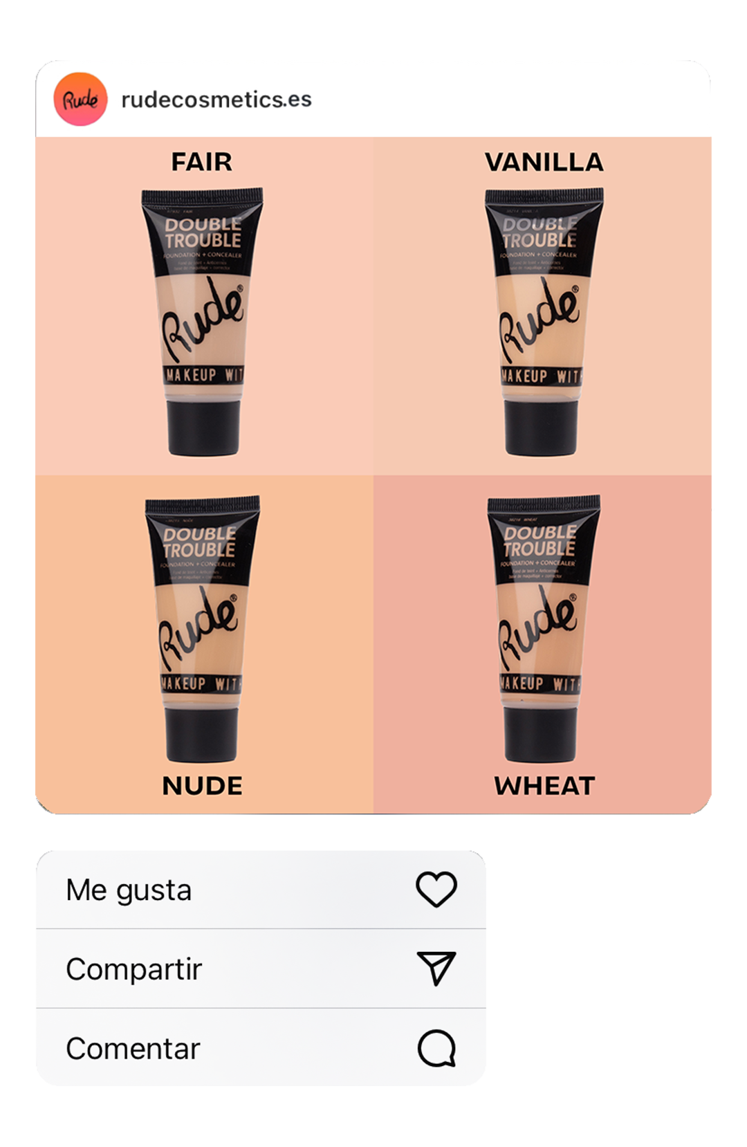 Base Double Trouble + Corretor Baunilha