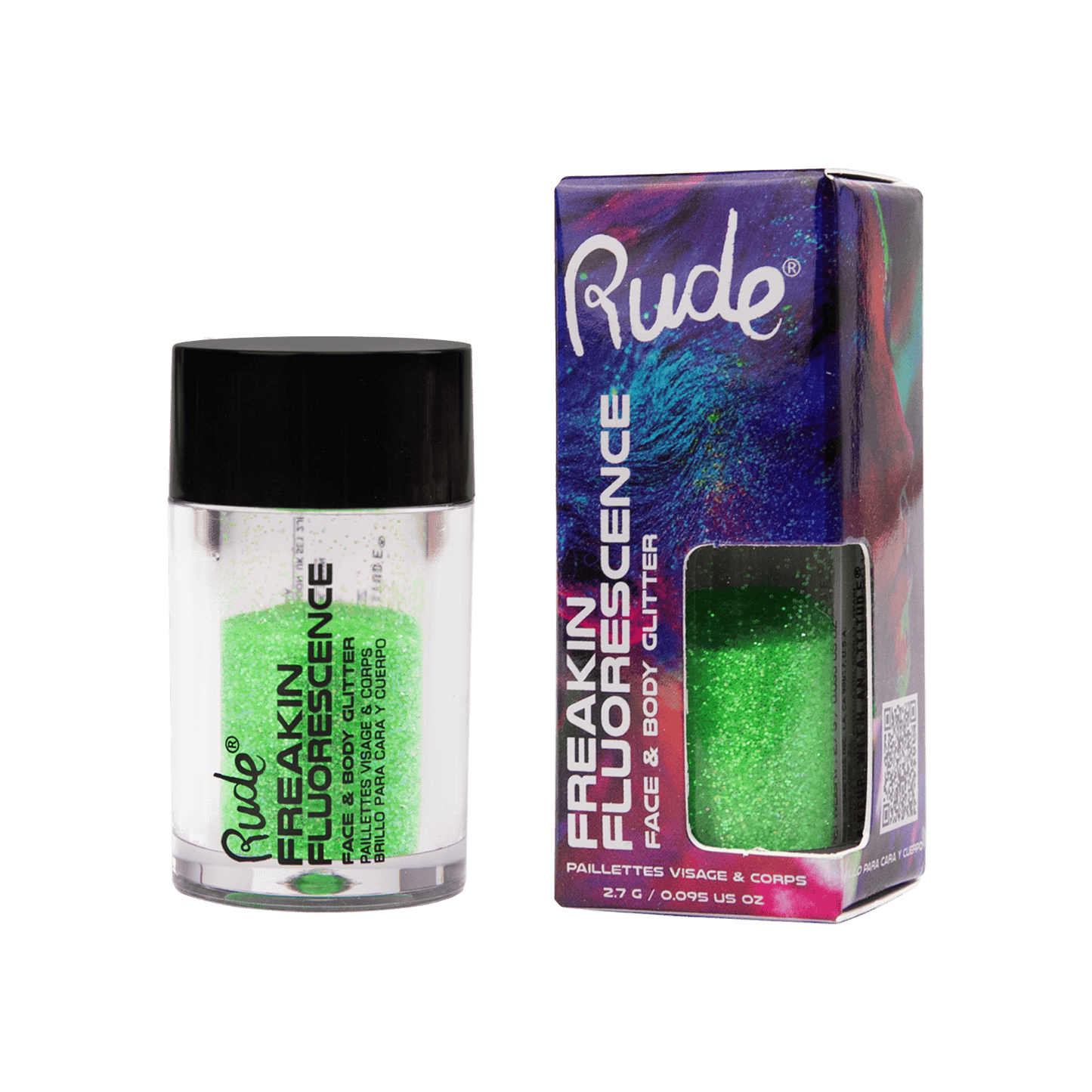 Freakin Flourescence Face & Body Glitter Rave Wave