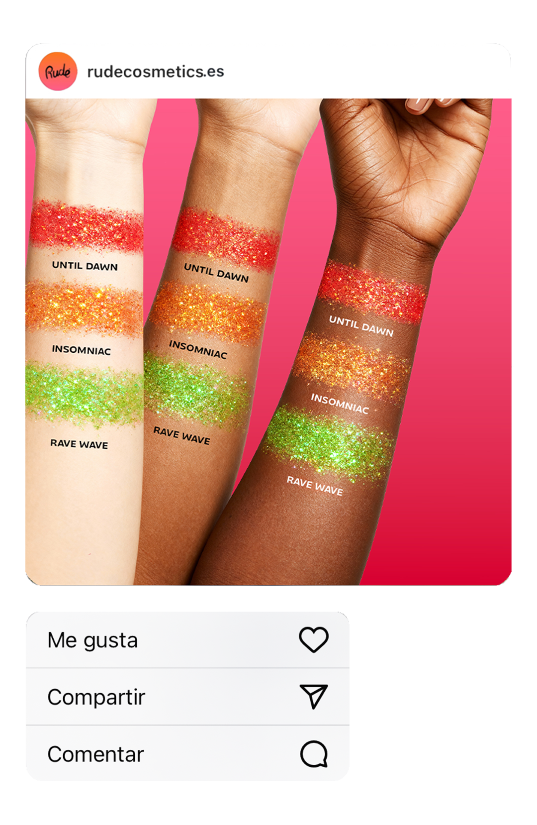 Brilho para o rosto e corpo Freakin Flourescence até ao amanhecer